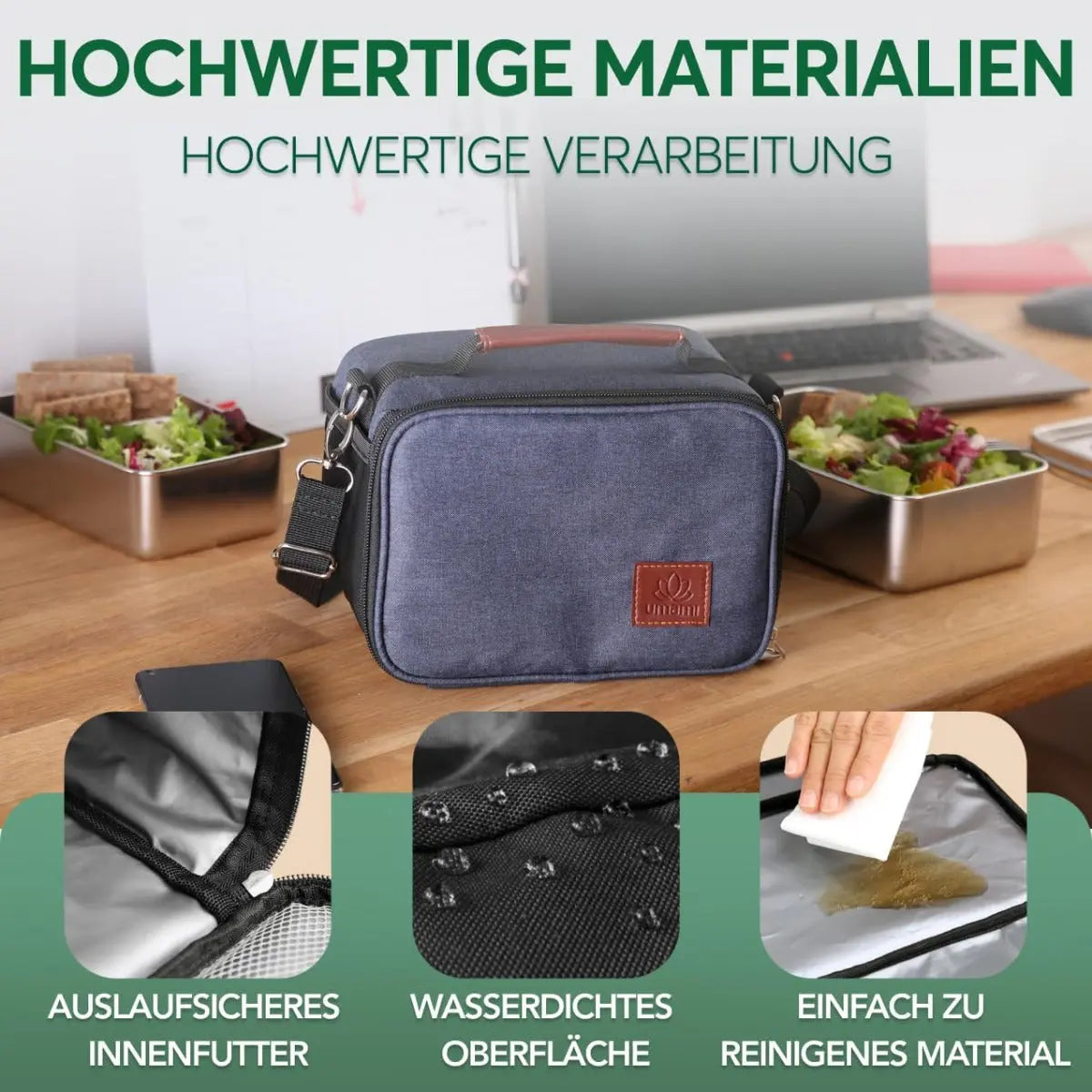 Insulated Lunch Bag Navy von Umami