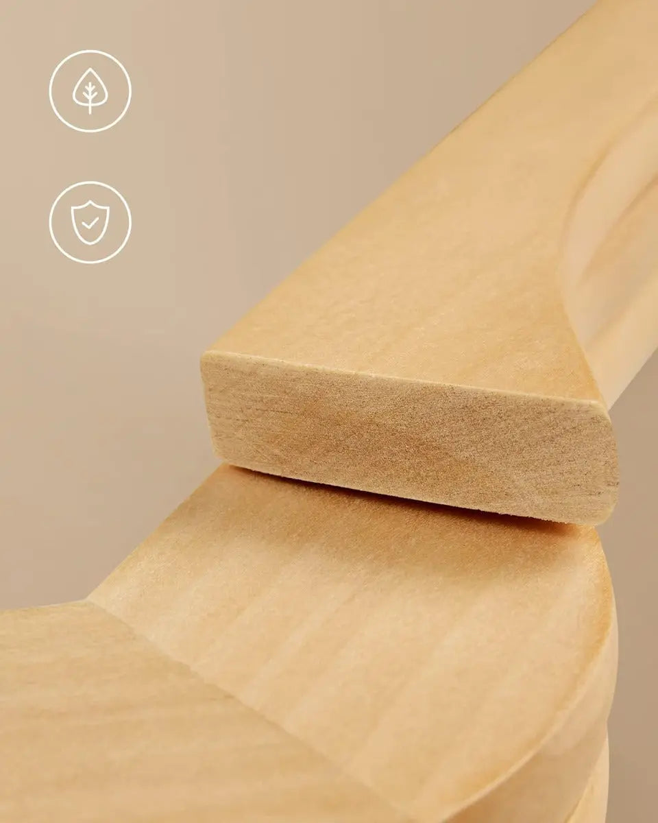 Kleiderbügel Holz 20er Set Einkerbungen im Schulterbereich von Songmics