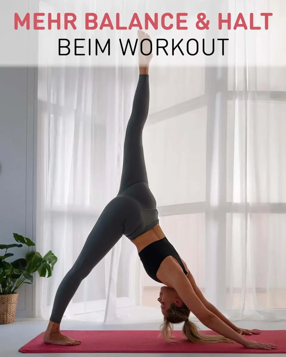 Yoga Handtuch Mikrofaser rutschfest mit Noppen Yogatuch Himbeere von guteszeug.ch