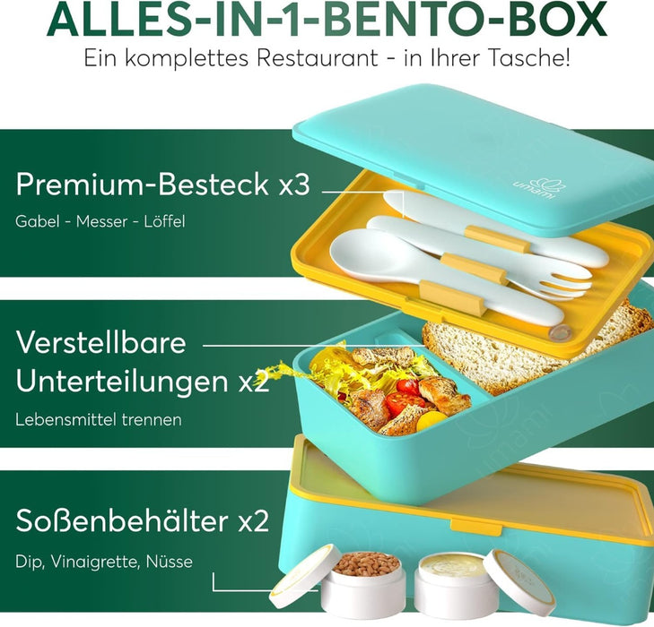 Bento Box Original L Fresh Turquoise von Umami