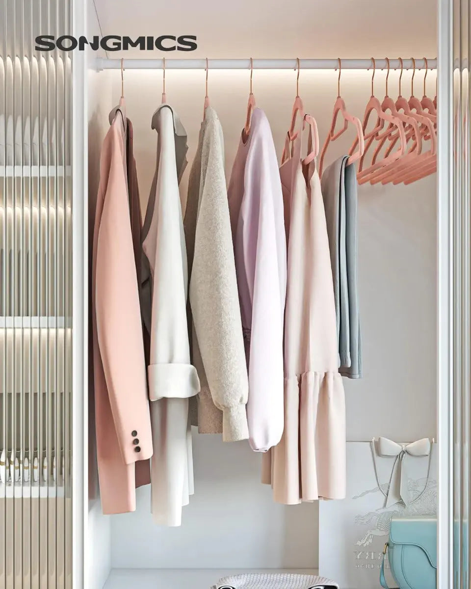 Kleiderbügel Samt 50er Set Roségold von Songmics