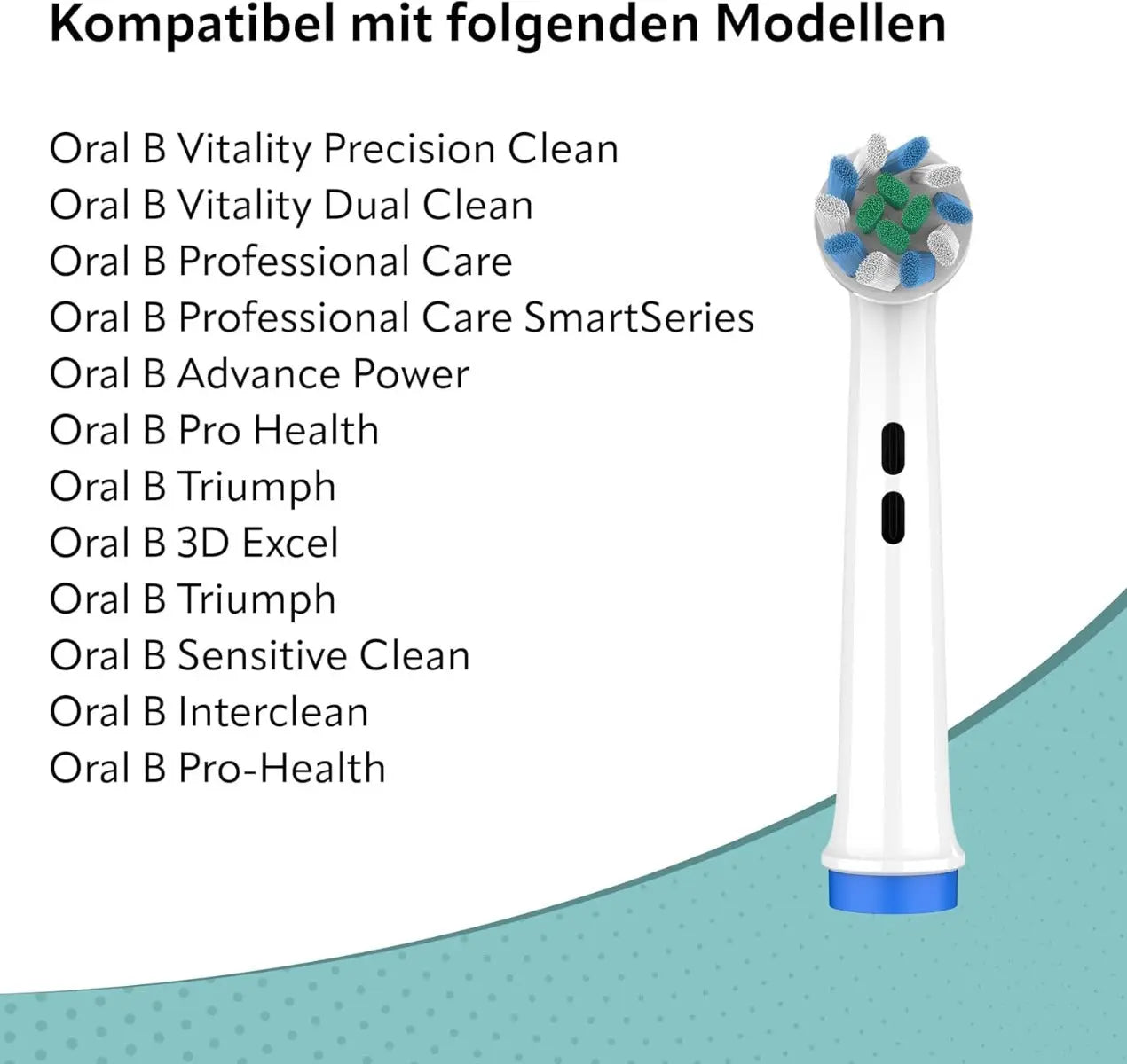 Ersatzbürsten Twist Action Pro kompatibel mit Oral-B 8er Pack von Ora-Care