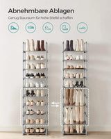 Schuhregal Schuhschrank 10 Ebenen von Songmics