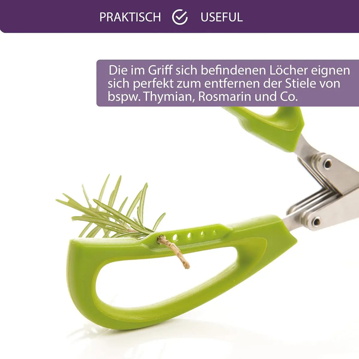Kräuterschere mit Reinigungskamm von Mastrad
