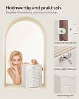 Schmuckkasten Schmuckschatulle mit 6 Ebenen von Songmics