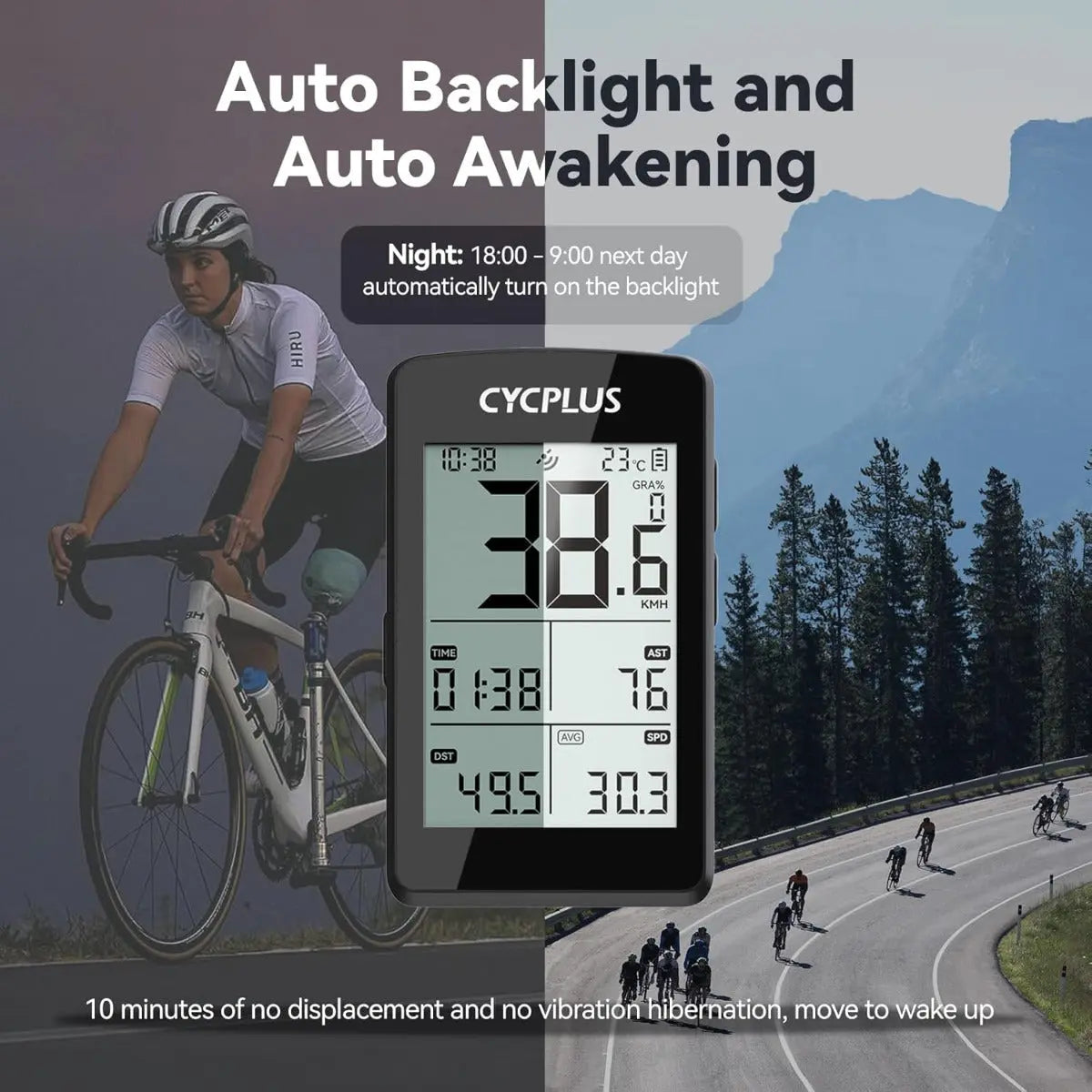 Fahrradcomputer M3 GPS Kabellos 2.8 Zoll LCD von Cycplus