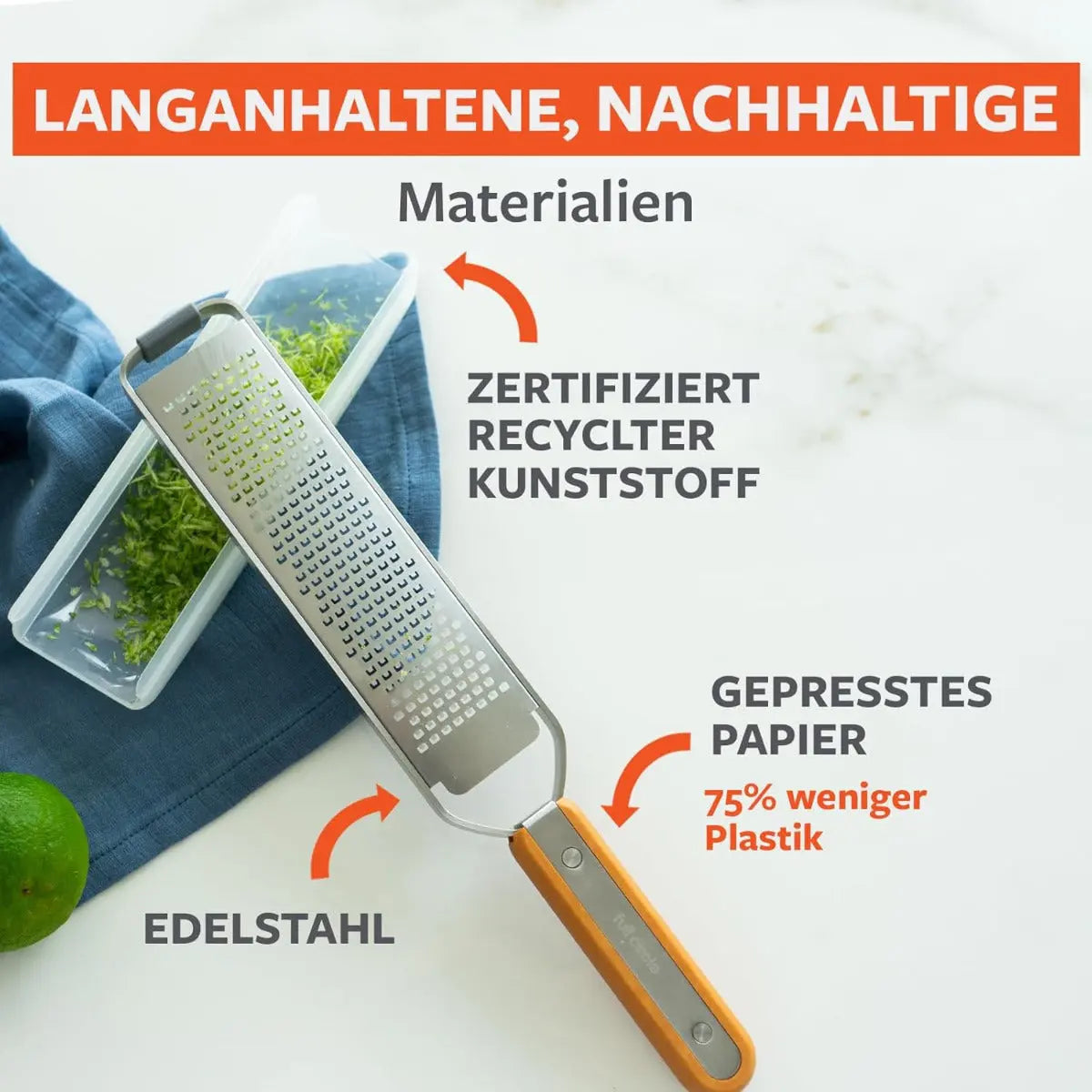 Zester Küchenreibe Simply the Zest von full circle