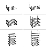 Schuhregal Schuhschrank mit 6 Ebenen von Songmics