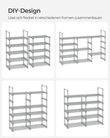 Schuhregal Schuhschrank 10 Ebenen von Songmics