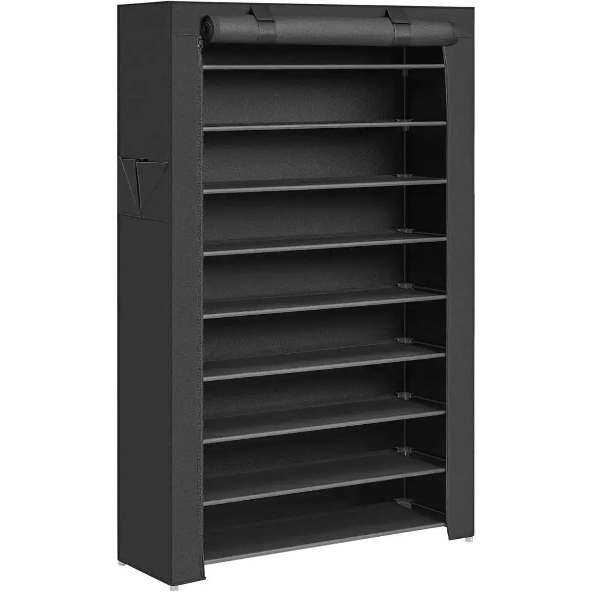 Schuhregal mit 9 Ebenen Schwarz, 85 x 28 x 162 cm von Songmics