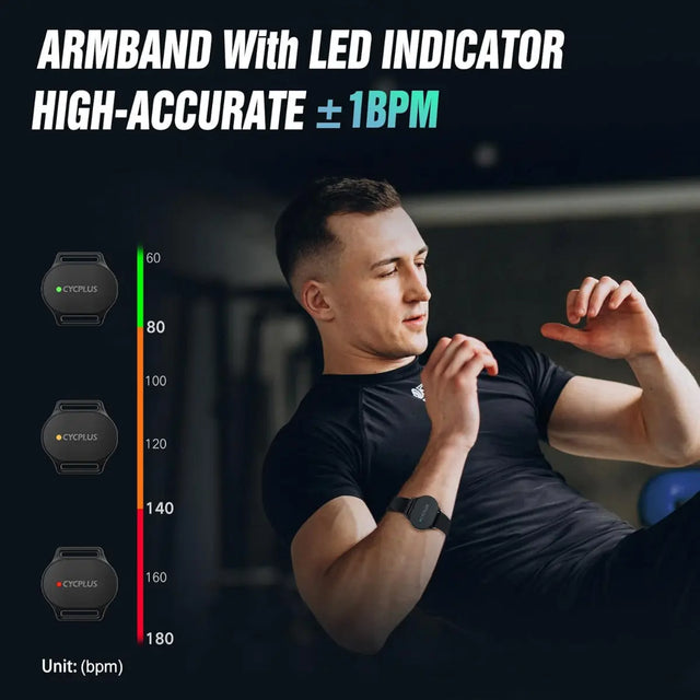 Herzfrequenzsensor H1 Pulssensor Handgelenkgürtel Fitnessmonitor von Cycplus