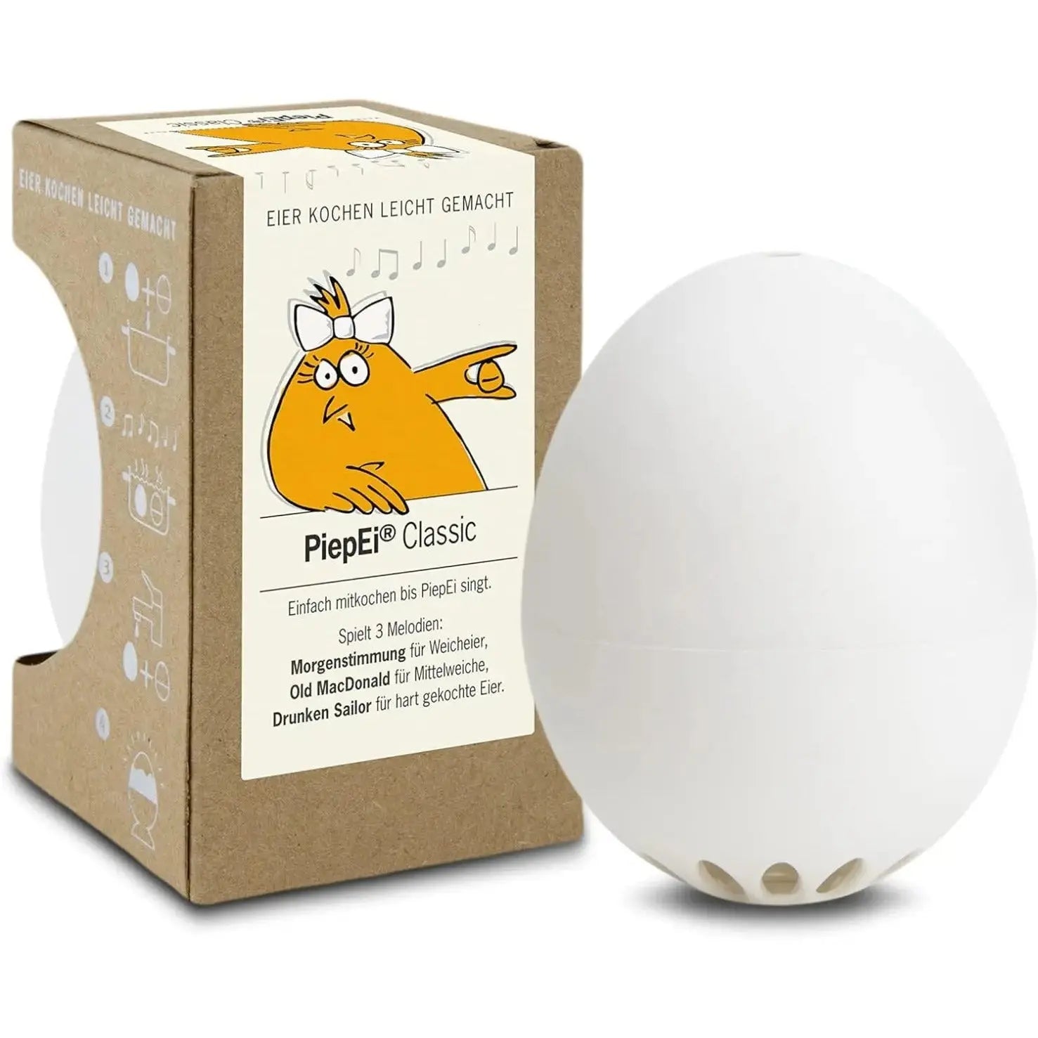 Singende Eieruhr Classic weiss von PiepEi