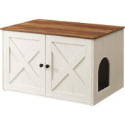 Katzentoilettenschrank Katzenhaus 80x53x50 cm Braun von Songmics