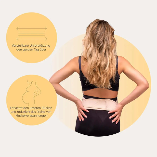 Stützgurt für Schwangere mit Klettverschluss Beige L/XL von Carriwell