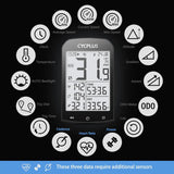 Fahrradcomputer M1 GPS Kabellos 2.9 Zoll LCD von Cycplus