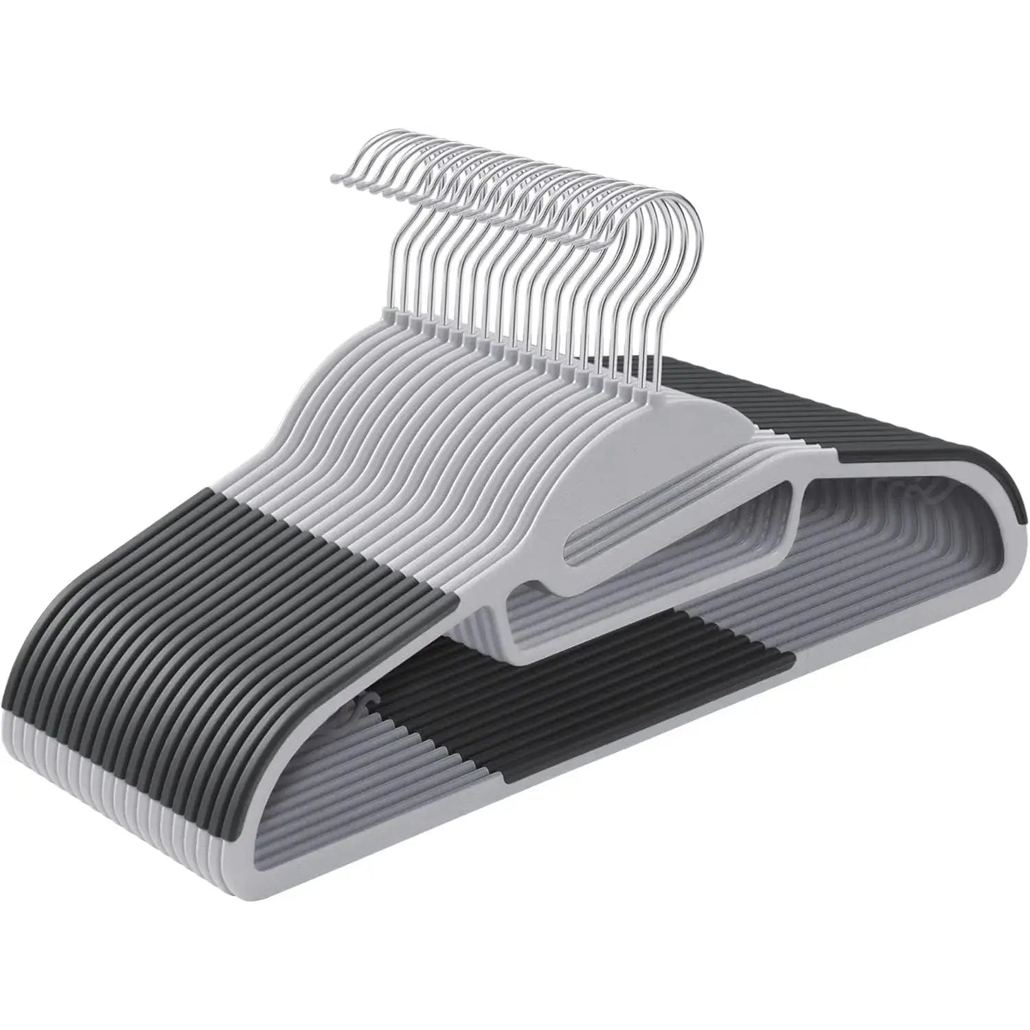 Kleiderbügel Kunststoff 20er Set Non Slip Grau von Songmics