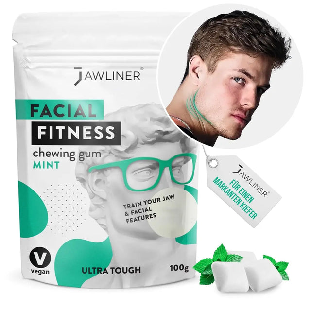 Fitness Mint Chewing Gum 100g Pack von JAWLINER