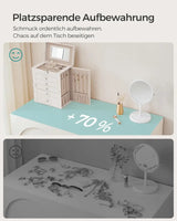 Schmuckkasten Schmuckschatulle mit 6 Ebenen von Songmics