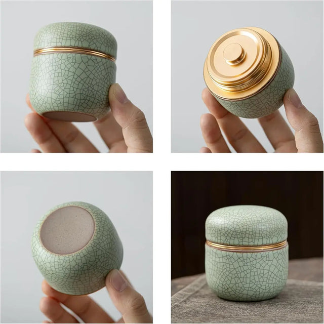 Teedose für Matchapulver Hellgrün von TEANAGOO