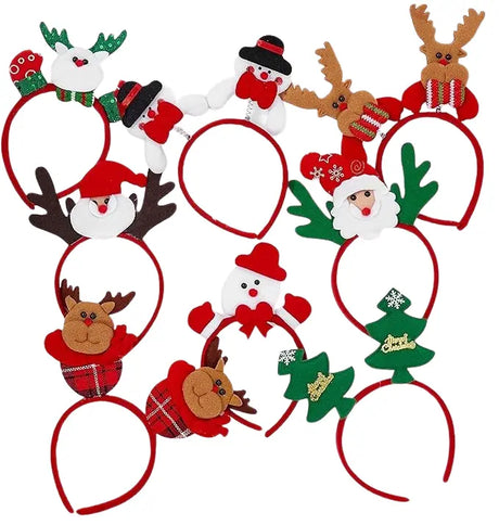 Haarreif Weihnachtsmotive 8 Stück von Twiddlers