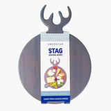 Servierbrett Hirsch grau von Uberstar