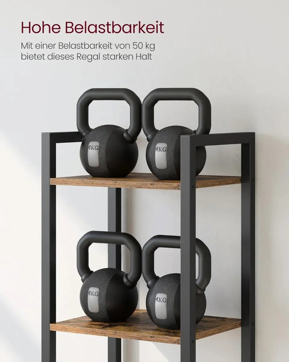 Regal Standregal mit 6 Ebenen Vintagebraun von Songmics