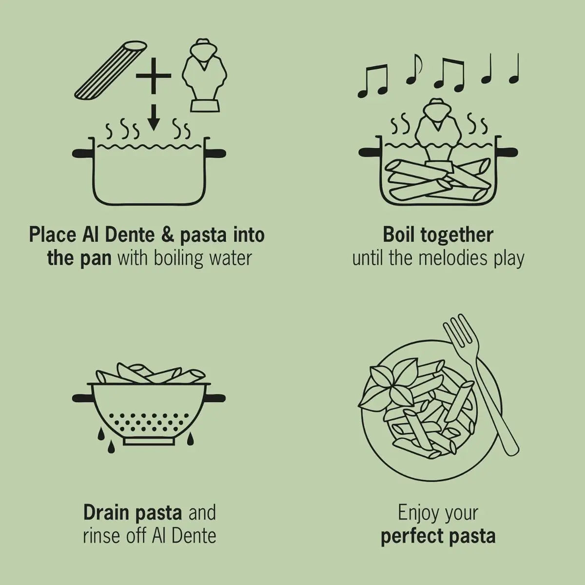 Singender Pastatimer von Al Dente