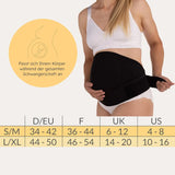 Stützgurt für Schwangere mit Klettverschluss Schwarz L/XL von Carriwell