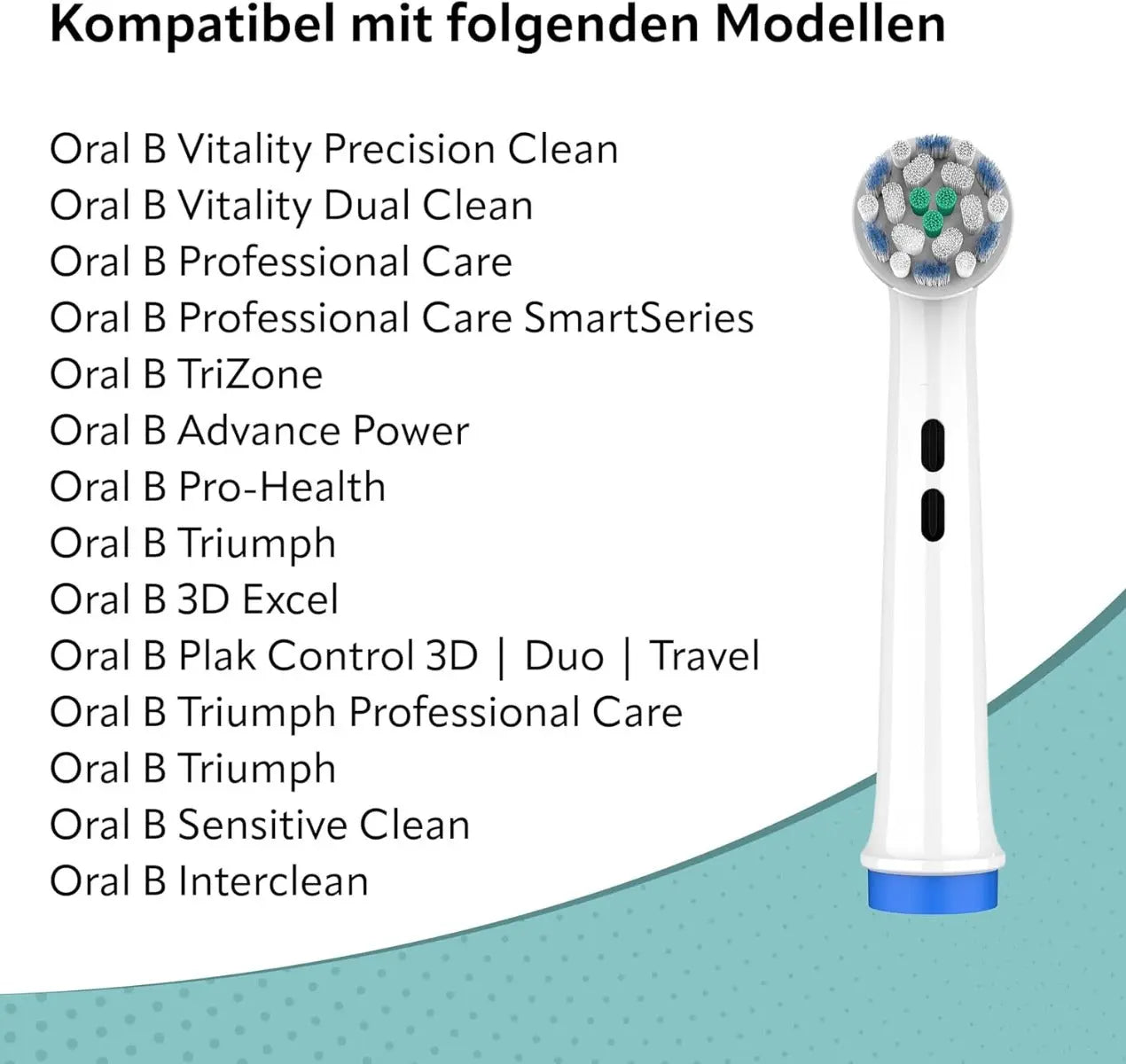 Ersatzbürsten Ultra Sensitive kompatibel mit Oral-B (8er Pack) von Ora-Care