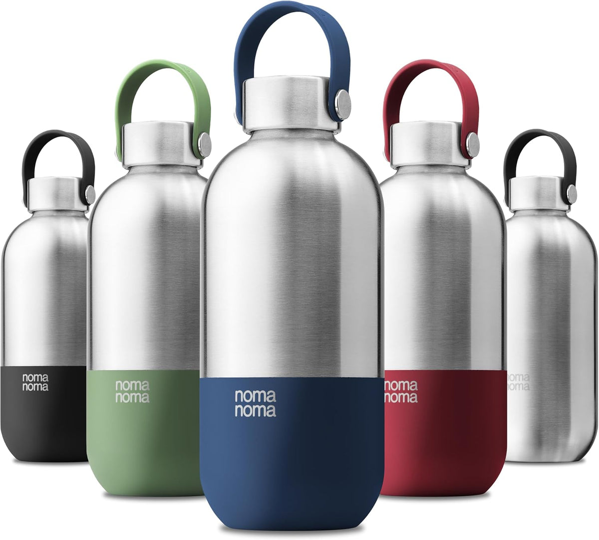 Trinkflasche Edelstahl auslaufsicher 500ml Soda Blue von noma noma