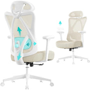 Ergonomischer Bürostuhl Netz höhenverstellbar bis 150 kg von Songmics