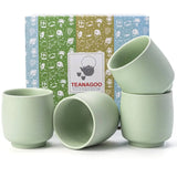 Japanische Teetassen pastellgrün 4er Set von TEANAGOO