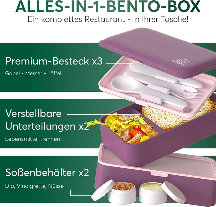 Bento Box Original L Royal Purple von Umami