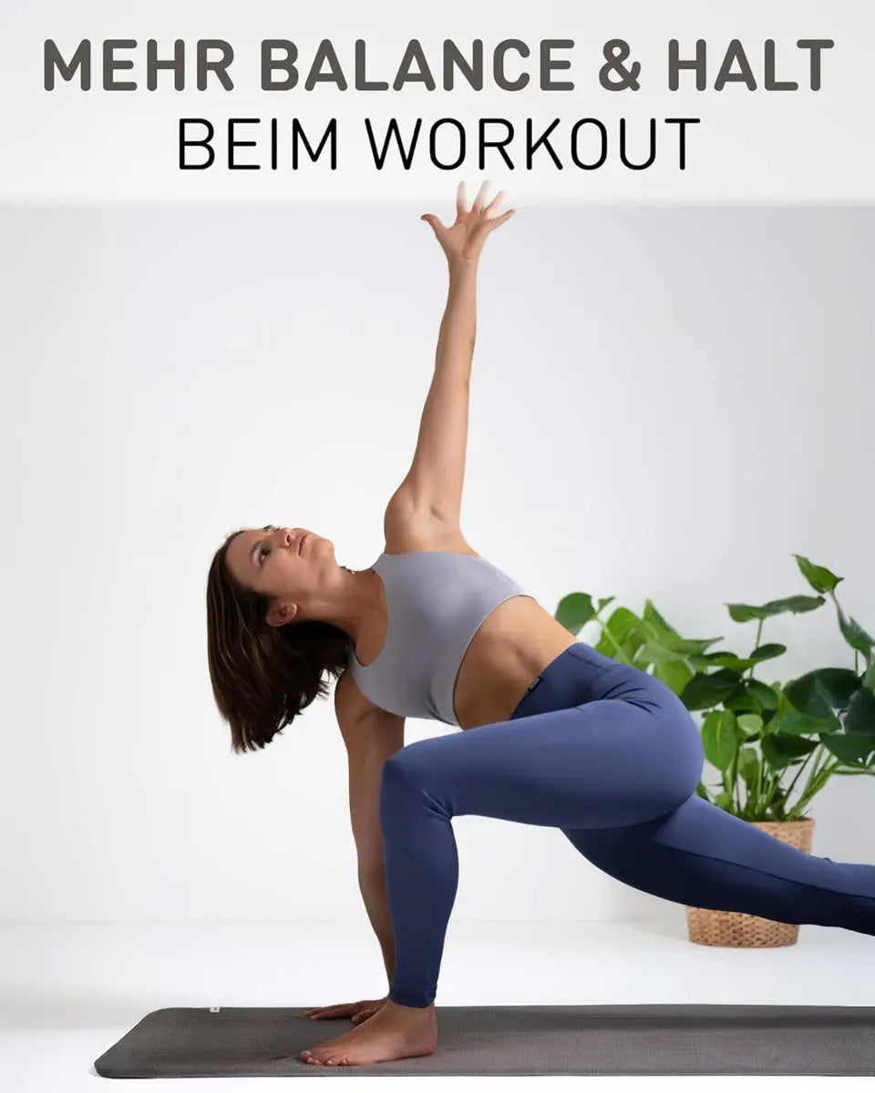 Yoga Handtuch Mikrofaser rutschfest mit Noppen Yogatuch Anthracite von guteszeug.ch