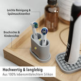 Zahnbürsten Untersetzer Weiss 2er Set von Qikfresh