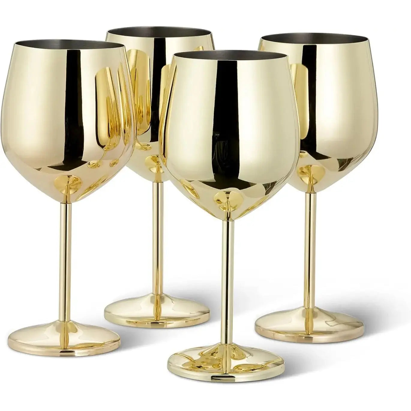 Edelstahl Weingläser Gold 4er-Set von Oak & Steel