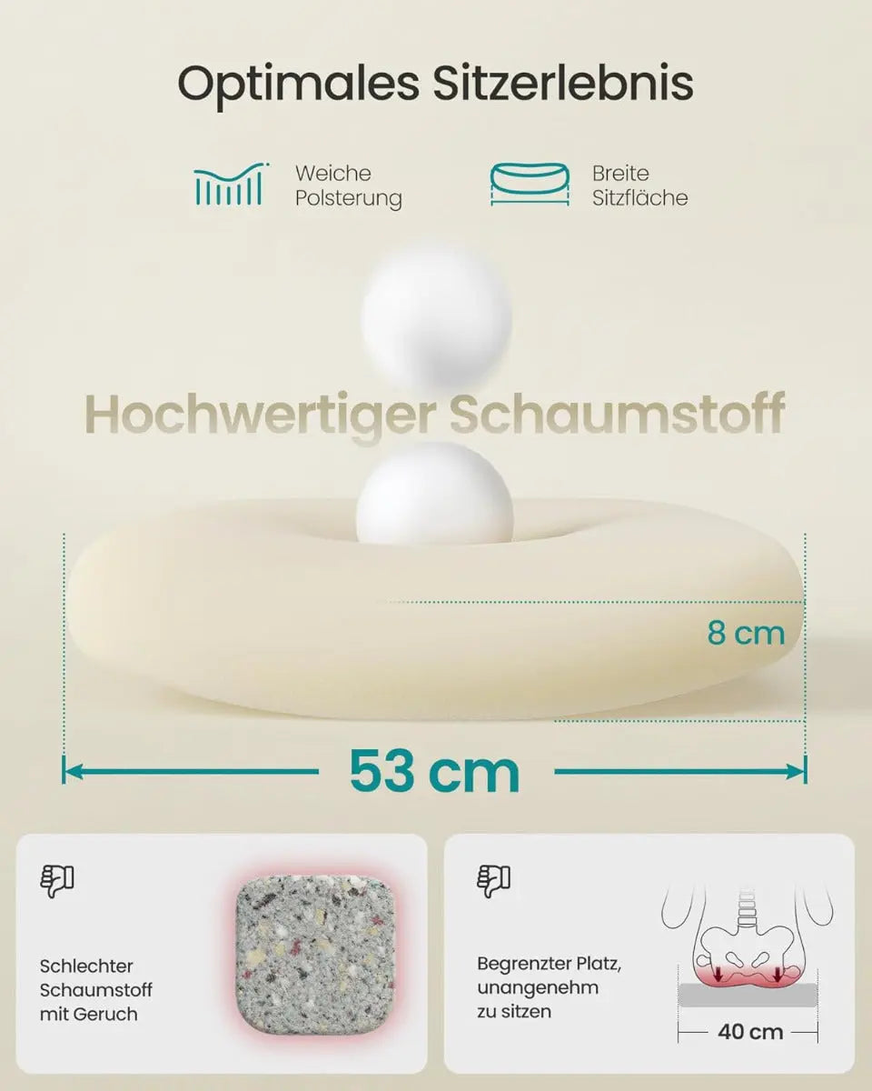 Bürostuhl Schreibtischstuhl Hochklappbare Armlehnen Schwarz von Songmics