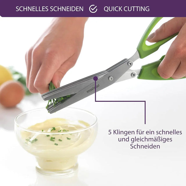 Kräuterschere mit Reinigungskamm von Mastrad