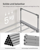 Schuhregal Schuhschrank 10 Ebenen von Songmics