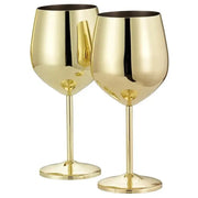 Edelstahl Weingläser Gold 2er-Set von Oak & Steel