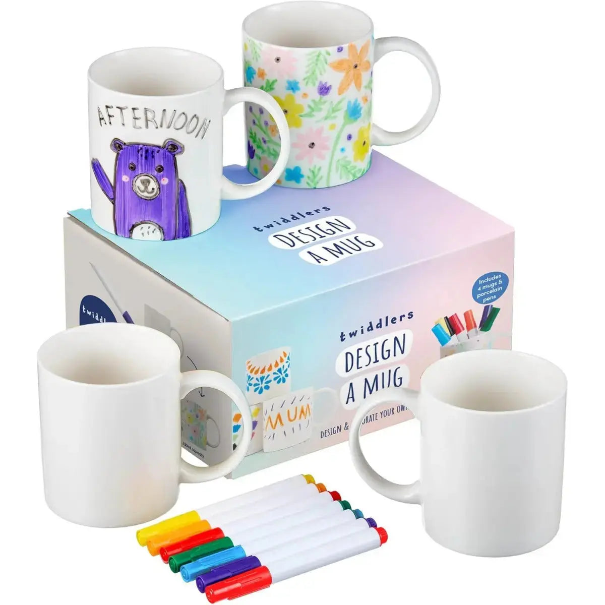Tasse zum bemalen 11-Teilig von Twiddlers