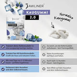 Fitness Blueberry Chewing Gum 100g Pack von JAWLINER