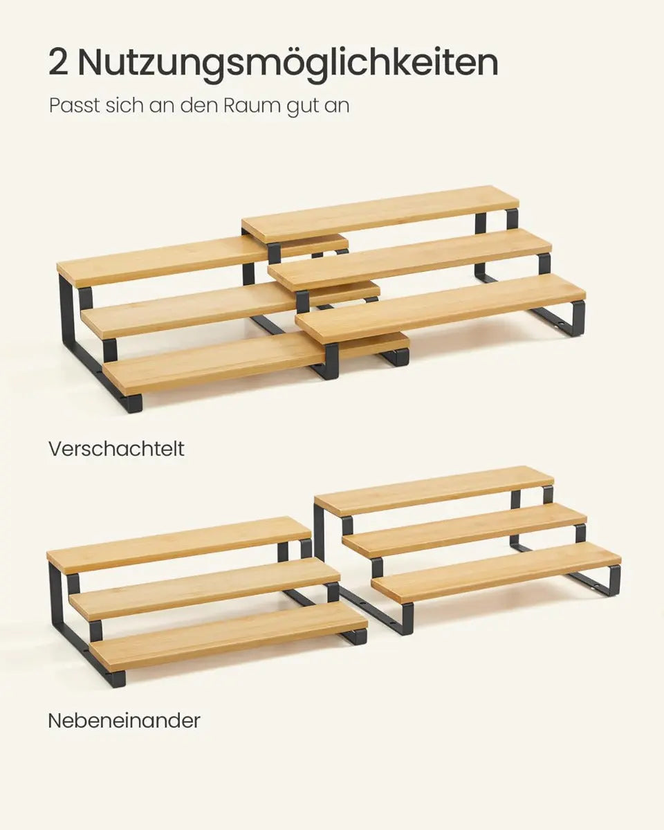 Gewürzregal Küchenregal Küchen-Organizer 2er Set von Songmics