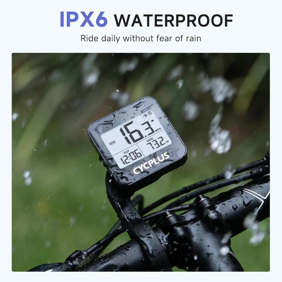 Fahrradcomputer G1 GPS Kabellos Kompakt 1.2 Zoll LCD von Cycplus