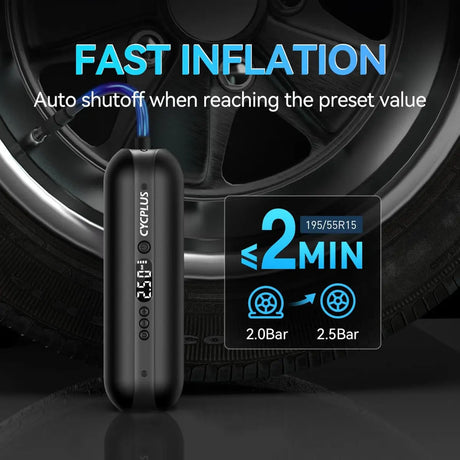 Luftpumpe A2 150PSI Elektrischer Kompressor Tragbar All-In-One Akku von Cycplus