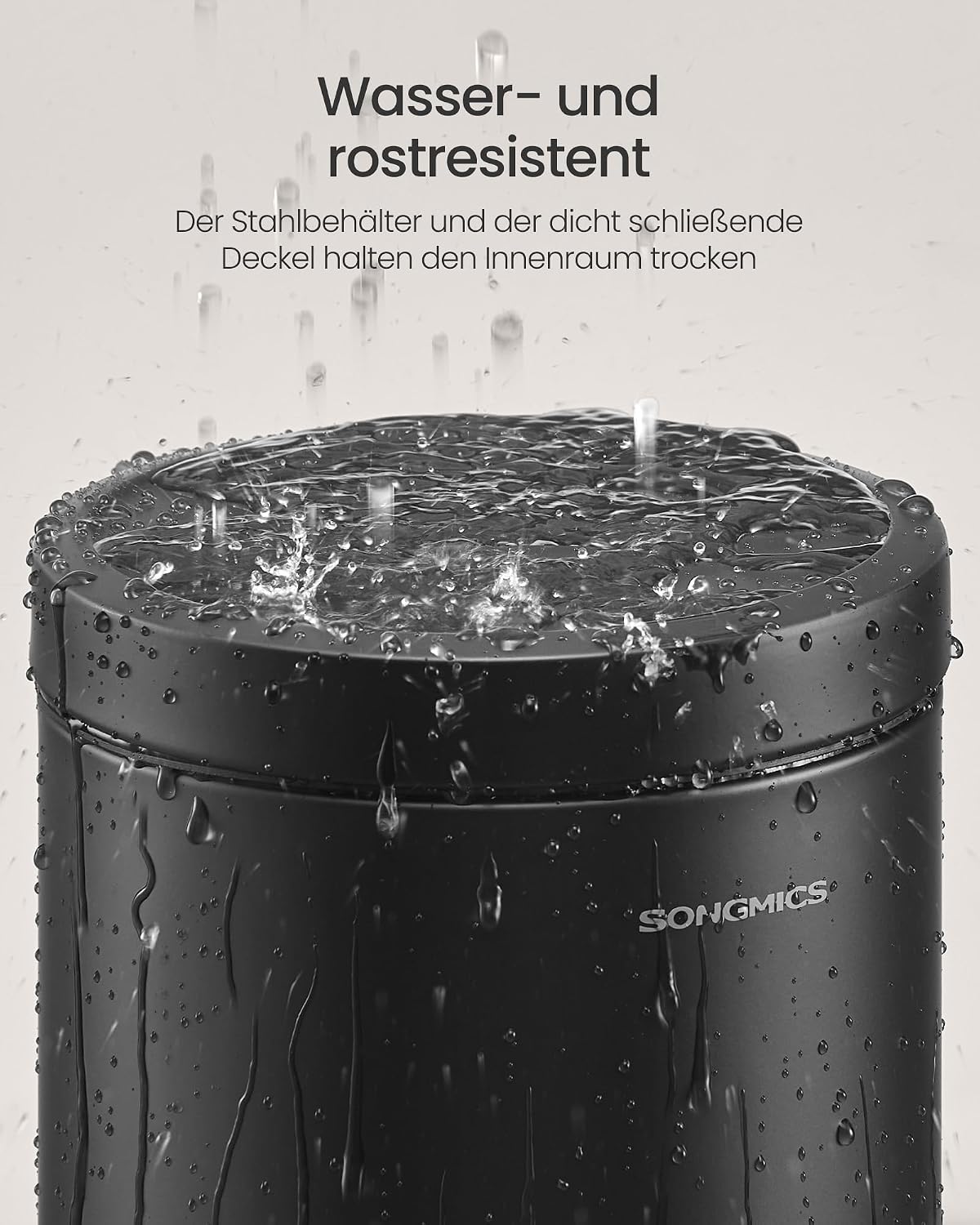 Badezimmereimer 6 l Treteimer Soft-Close Tintenschwarz von guteszeug.ch