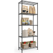 Lagerregal 5 Ebenen Steckregal 60x30x161 cm Schwarz von Songmics