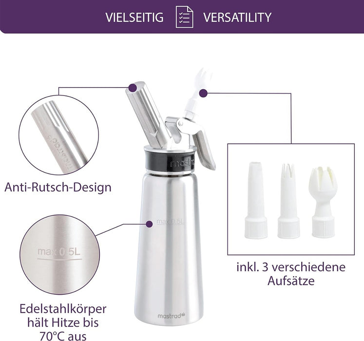 Siphon Pro Edelstahl von Mastrad