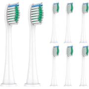 Ersatzbürsten Standard kompatibel mit Philips 8er Pack weiss von Ora-Care