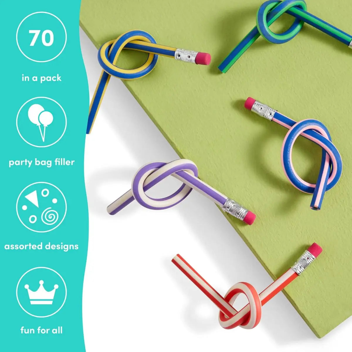 Bendy Pencils Stifte biegbar 70 Stück von Twiddlers